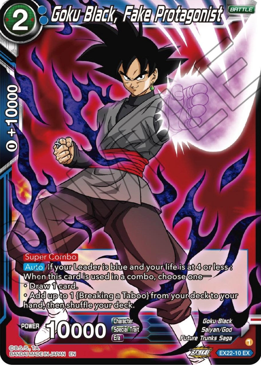 Image for Goku Black, Fake Protagonist (Expansion Deck Box Set 22: Ultimate Deck 2023) (EX22-10) - Dragon Ball Super: Masters