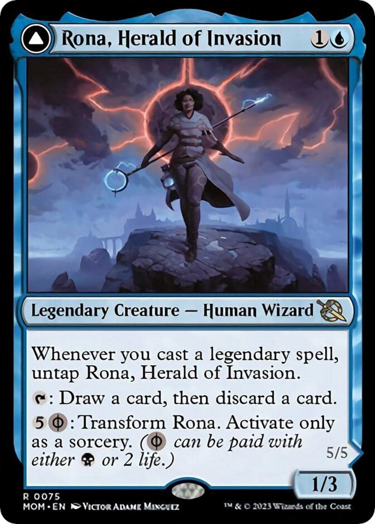 Image for Rona, Herald of Invasion (March of the Machine) (75) - Magic: The Gathering