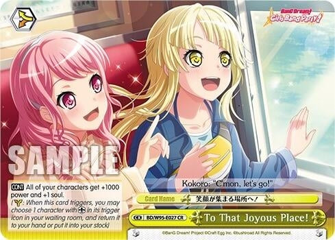 Image for To That Joyous Place! (BanG Dream! Girls Band Party! 5th Anniversary) (BD/W95-E027 CR) - Weiss Schwarz