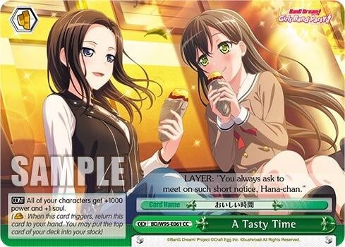 Image for A Tasty Time (BanG Dream! Girls Band Party! 5th Anniversary) (BD/W95-E061 CC) - Weiss Schwarz