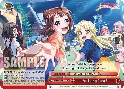 Image for At Long Last! (BanG Dream! Girls Band Party! 5th Anniversary) (BD/W95-E077 CR) - Weiss Schwarz
