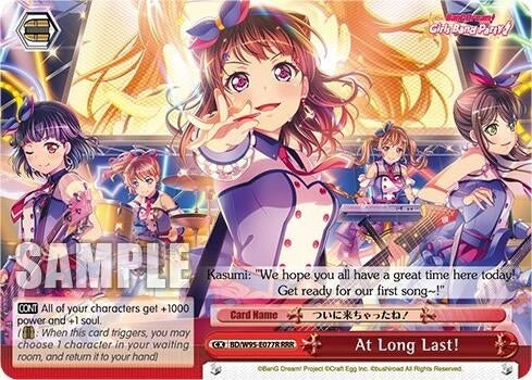 Image for At Long Last! (RRR) (BanG Dream! Girls Band Party! 5th Anniversary) (BD/W95-E077R RRR) - Weiss Schwarz