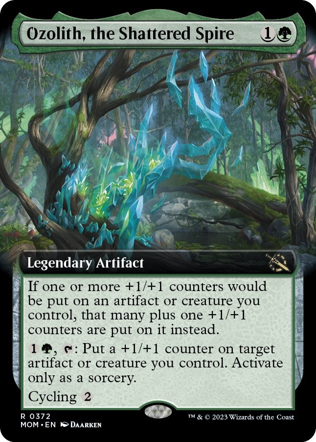Image for Ozolith, the Shattered Spire (Extended Art) (March of the Machine) (372) - Magic: The Gathering