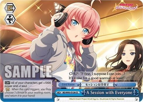 Image for A Session with Everyone (BanG Dream! Girls Band Party! 5th Anniversary) (BD/W95-E126 CC) - Weiss Schwarz