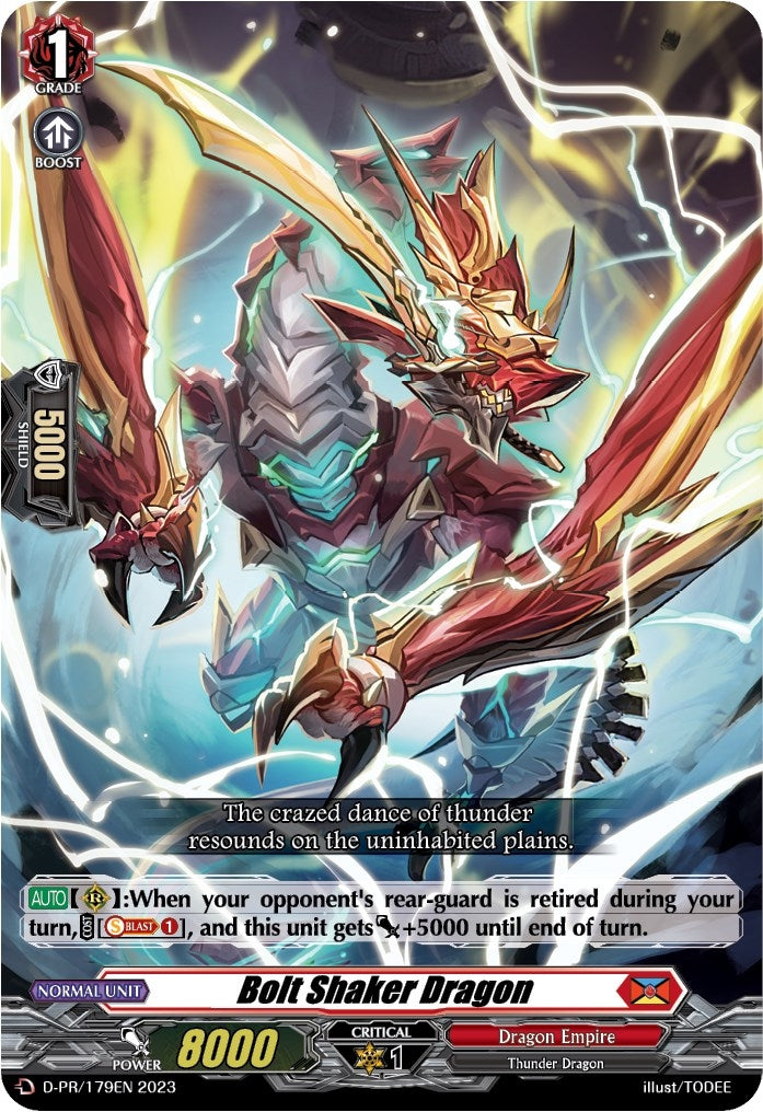 Image for Bolt Shaker Dragon (179) (D Promo Cards) (D-PR/179EN) - Cardfight Vanguard