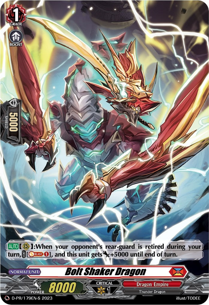 Image for Bolt Shaker Dragon (179) (Foil) (D Promo Cards) (D-PR/179EN-S) - Cardfight Vanguard