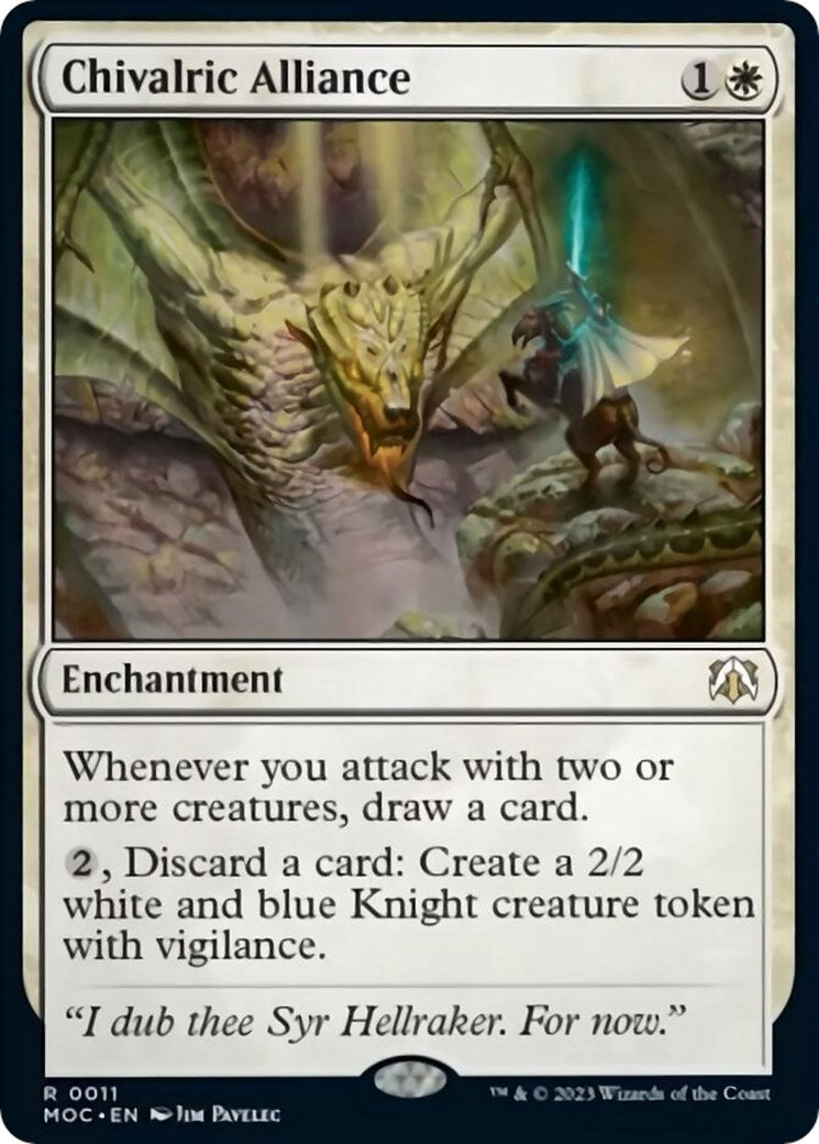Image for Chivalric Alliance (Commander: March of the Machine) (11) - Magic: The Gathering