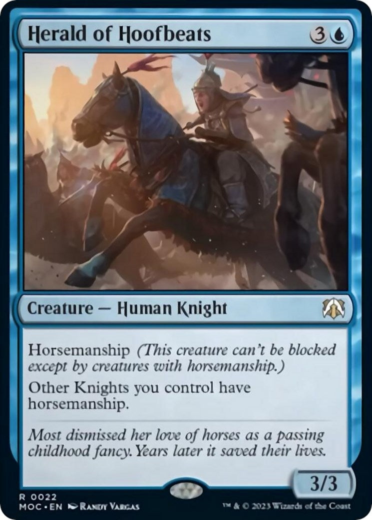 Image for Herald of Hoofbeats (Commander: March of the Machine) (22) - Magic: The Gathering