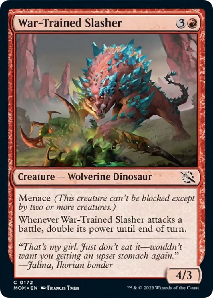 Image for War-Trained Slasher (March of the Machine) (172) - Magic: The Gathering