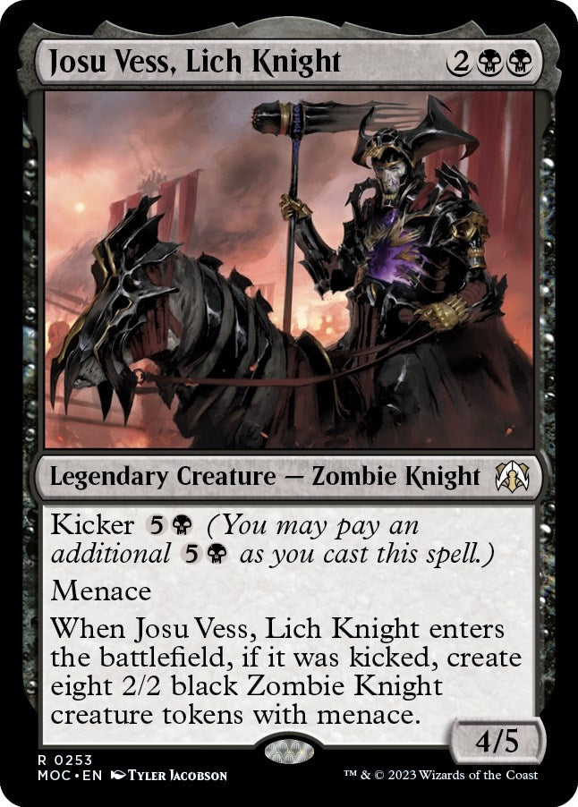 Image for Josu Vess, Lich Knight (Commander: March of the Machine) (253) - Magic: The Gathering