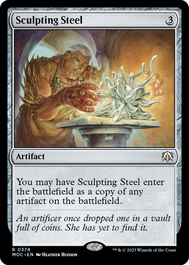 Image for Sculpting Steel (Commander: March of the Machine) (374) - Magic: The Gathering