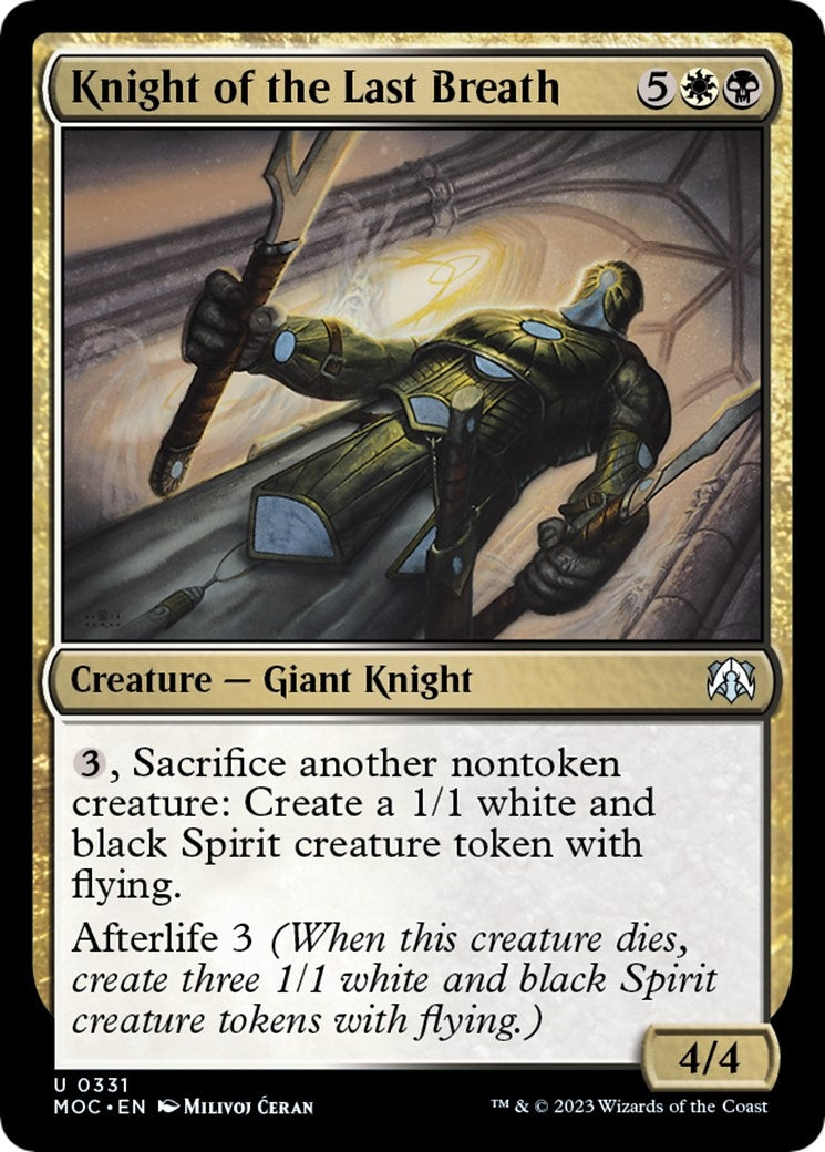 Image for Knight of the Last Breath (Commander: March of the Machine) (331) - Magic: The Gathering