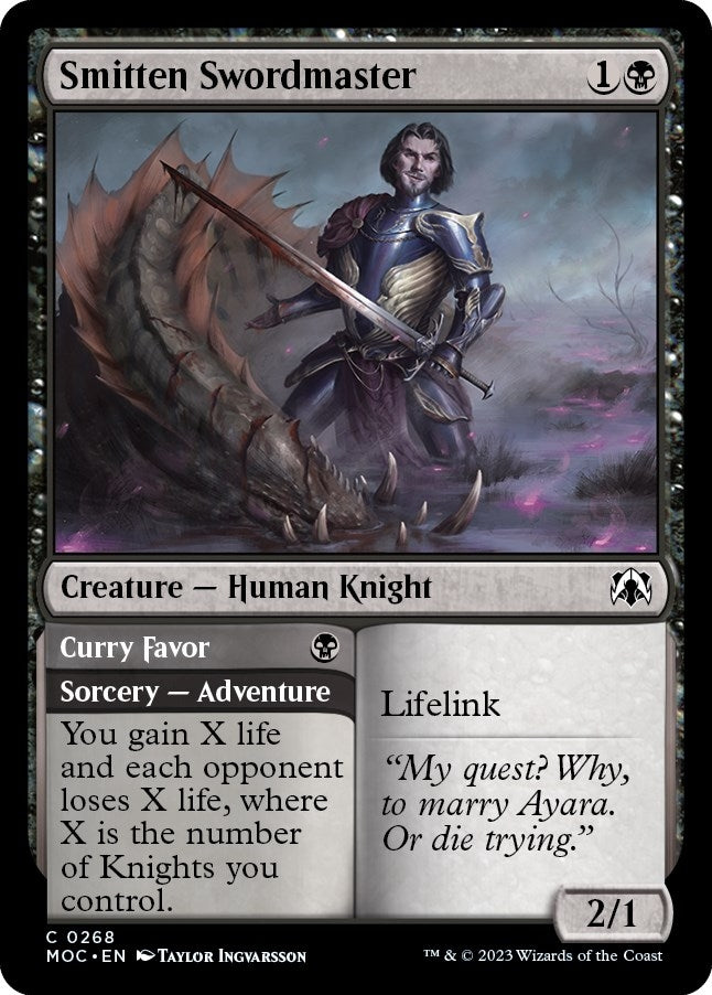 Image for Smitten Swordmaster (Commander: March of the Machine) (268) - Magic: The Gathering
