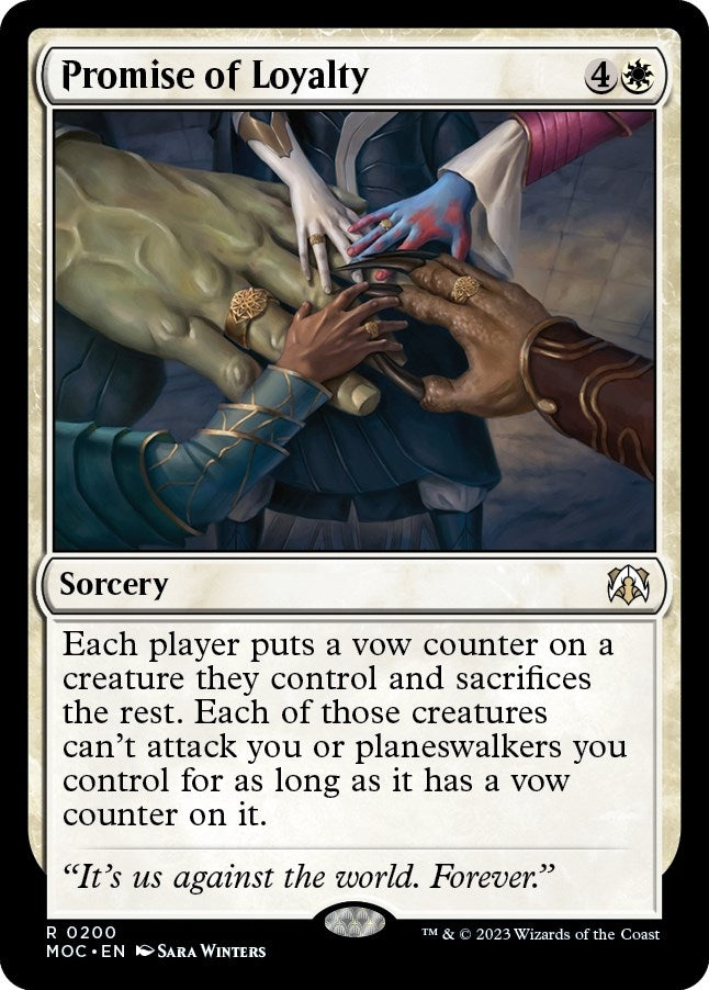 Image for Promise of Loyalty (Commander: March of the Machine) (200) - Magic: The Gathering