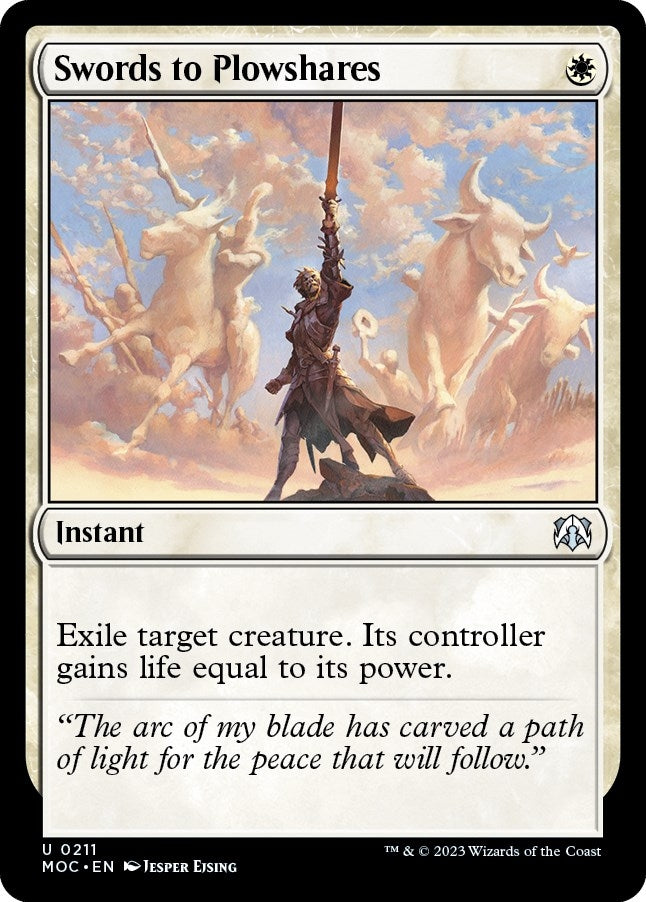 Image for Swords to Plowshares (Commander: March of the Machine) (211) - Magic: The Gathering