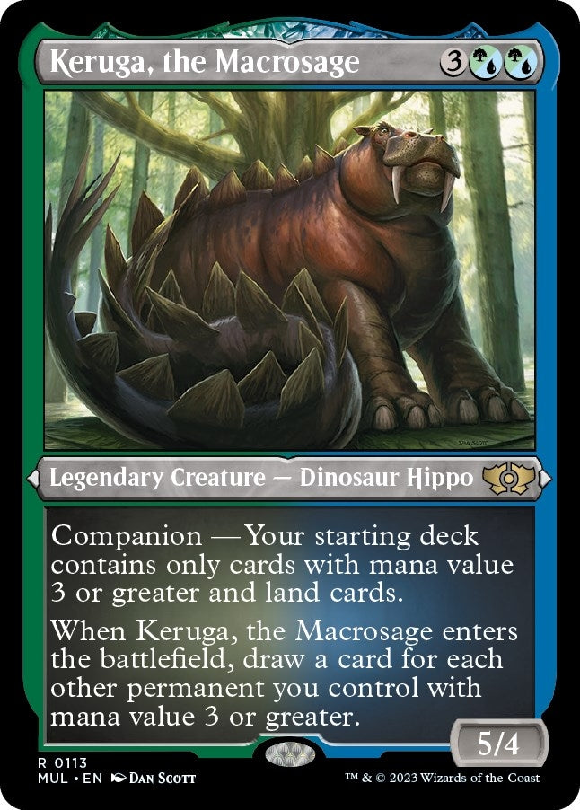 Image for Keruga, the Macrosage (Foil Etched) (March of the Machine: Multiverse Legends) (113) - Magic: The Gathering