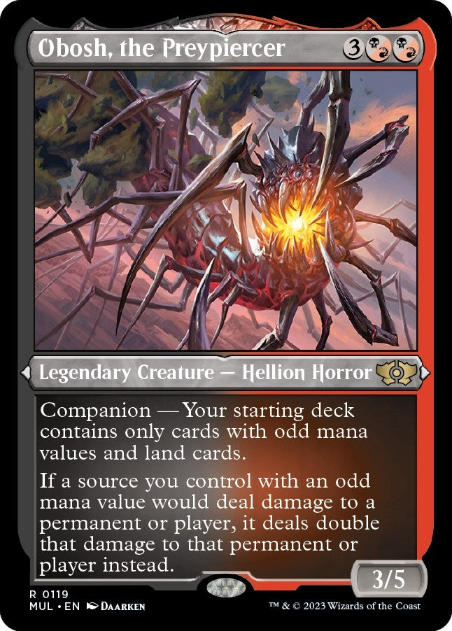 Image for Obosh, the Preypiercer (Foil Etched) (March of the Machine: Multiverse Legends) (119) - Magic: The Gathering