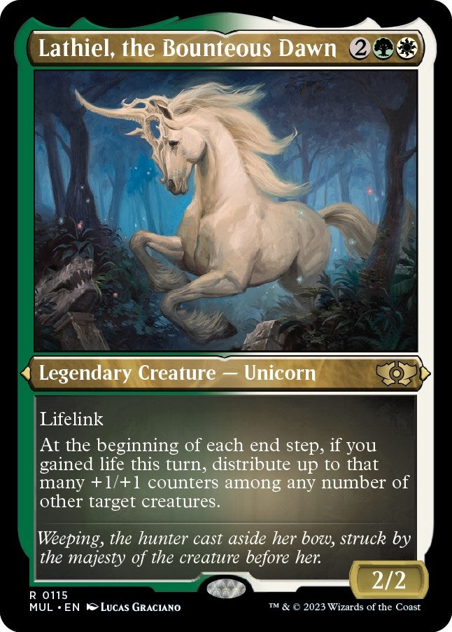 Image for Lathiel, the Bounteous Dawn (Foil Etched) (March of the Machine: Multiverse Legends) (115) - Magic: The Gathering