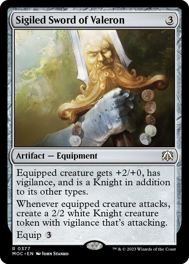 Image for Sigiled Sword of Valeron (Commander: March of the Machine) (377) - Magic: The Gathering