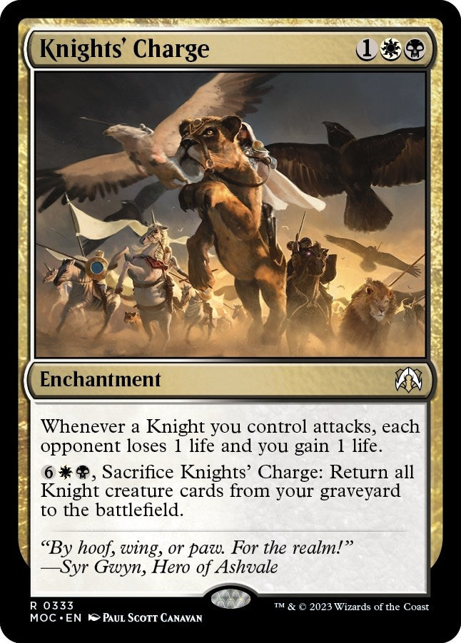 Image for Knights' Charge (Commander: March of the Machine) (333) - Magic: The Gathering