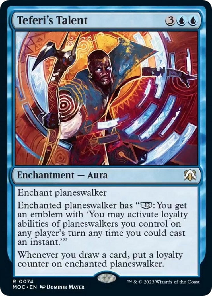 Image for Teferi's Talent (Commander: March of the Machine) (74) - Magic: The Gathering