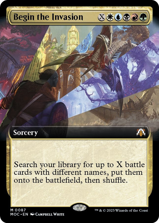 Image for Begin the Invasion (Extended Art) (Commander: March of the Machine) (87) - Magic: The Gathering