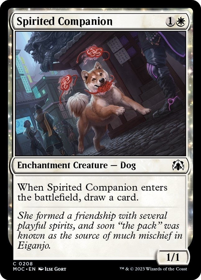 Image for Spirited Companion (Commander: March of the Machine) (208) - Magic: The Gathering