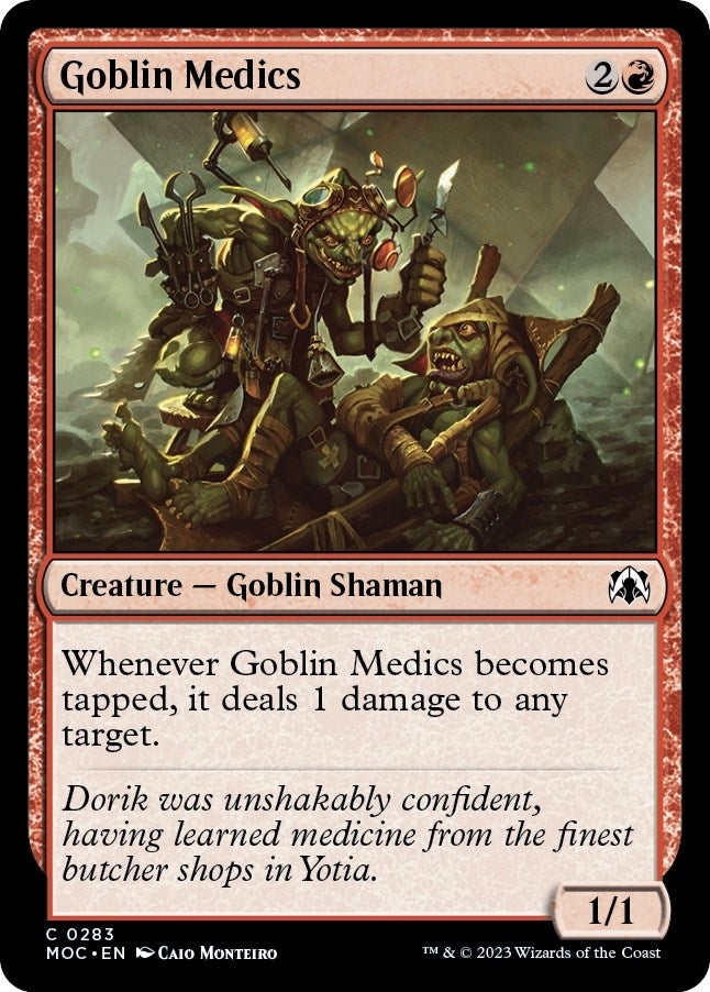 Image for Goblin Medics (Commander: March of the Machine) (283) - Magic: The Gathering