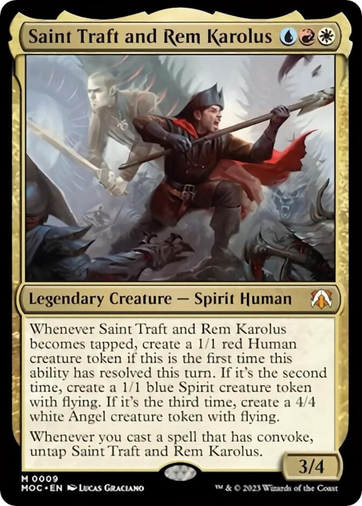 Image for Saint Traft and Rem Karolus (Commander: March of the Machine) (9) - Magic: The Gathering