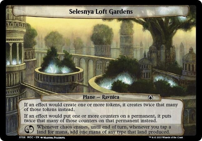 Image for Selesnya Loft Gardens (Planechase: March of the Machine) (156) - Magic: The Gathering