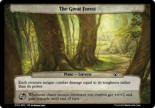 Image for The Great Forest (Planechase: March of the Machine) (144) - Magic: The Gathering