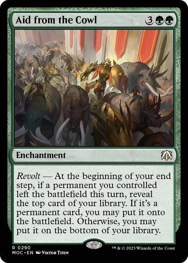 Image for Aid from the Cowl (Commander: March of the Machine) (290) - Magic: The Gathering