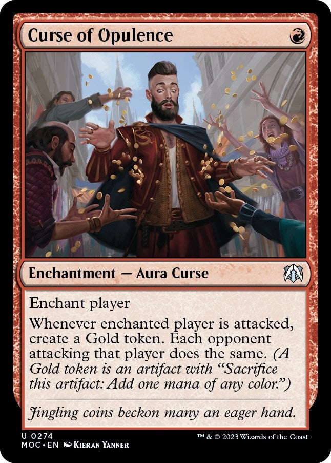 Image for Curse of Opulence (Commander: March of the Machine) (274) - Magic: The Gathering