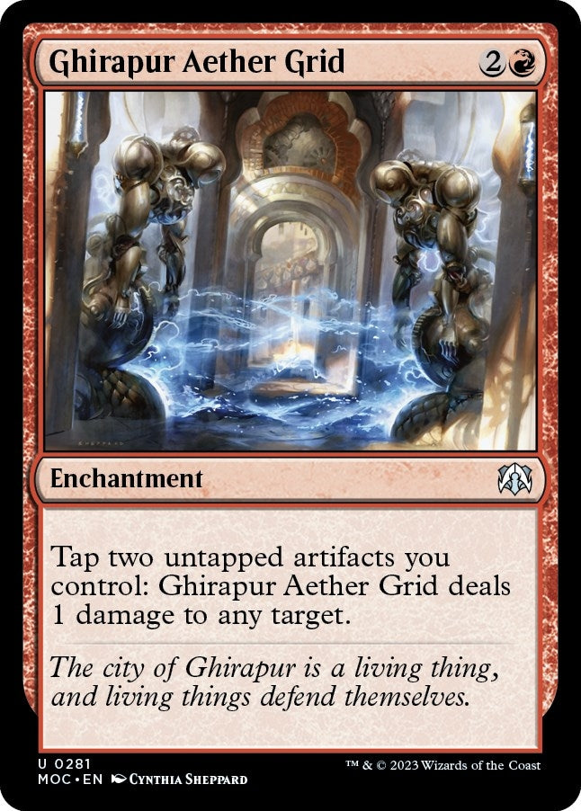 Image for Ghirapur Aether Grid (Commander: March of the Machine) (281) - Magic: The Gathering