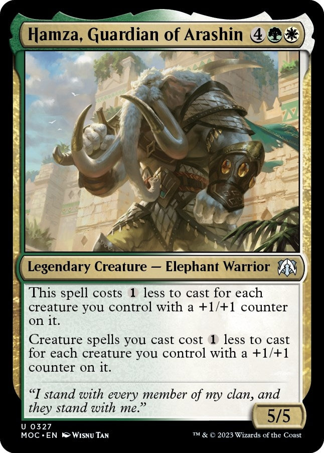 Image for Hamza, Guardian of Arashin (Commander: March of the Machine) (327) - Magic: The Gathering