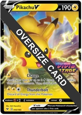 Image for Pikachu V - 043/185 (Vivid Voltage Stamped) (Jumbo Cards) (043/185) - Pokemon