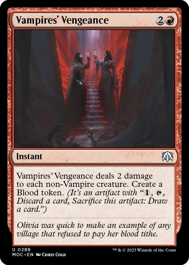 Image for Vampires' Vengeance (Commander: March of the Machine) (289) - Magic: The Gathering