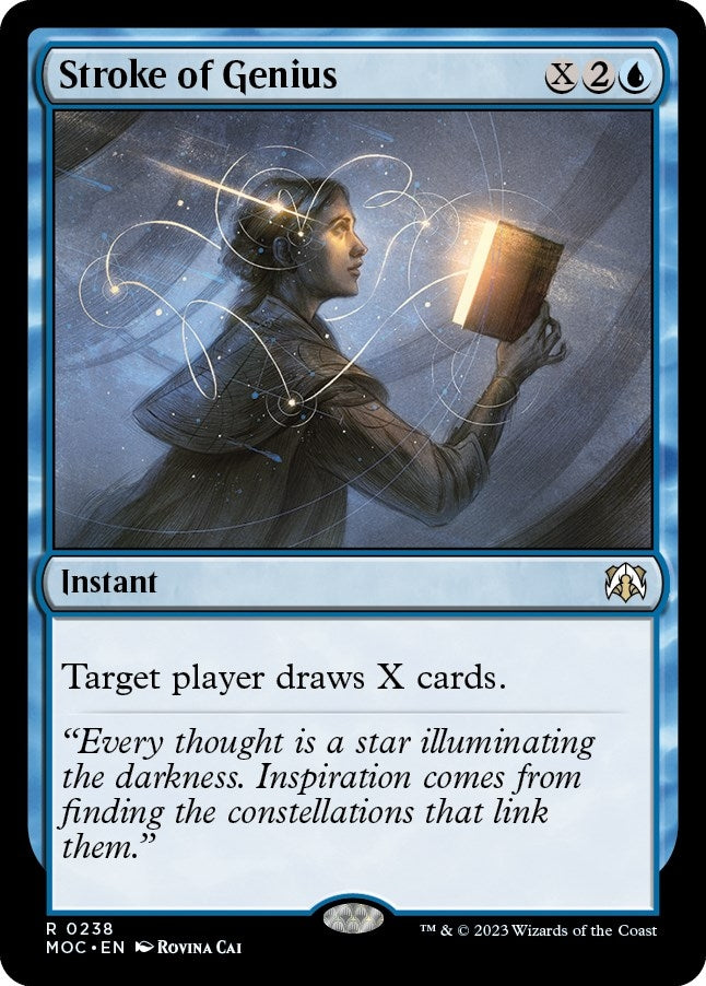 Image for Stroke of Genius (Commander: March of the Machine) (238) - Magic: The Gathering