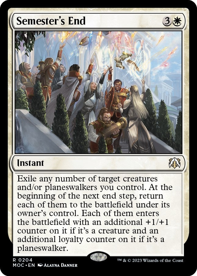 Image for Semester's End (Commander: March of the Machine) (204) - Magic: The Gathering