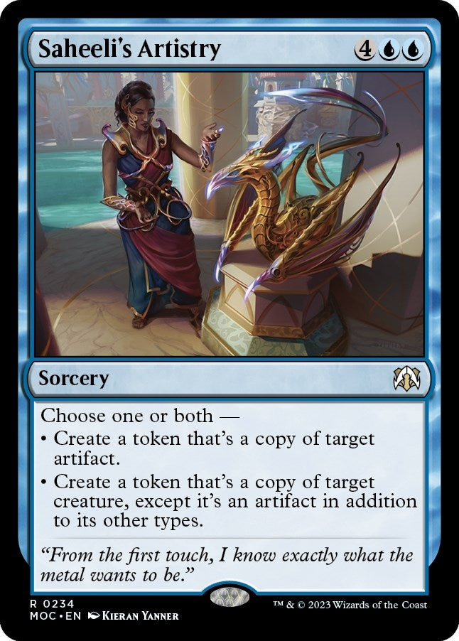 Image for Saheeli's Artistry (Commander: March of the Machine) (234) - Magic: The Gathering