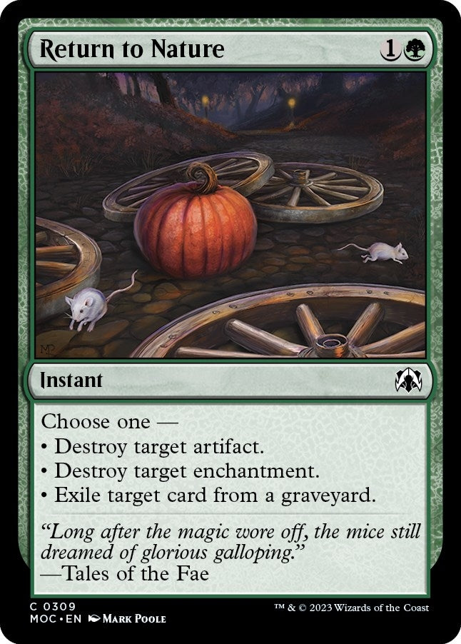 Image for Return to Nature (Commander: March of the Machine) (309) - Magic: The Gathering