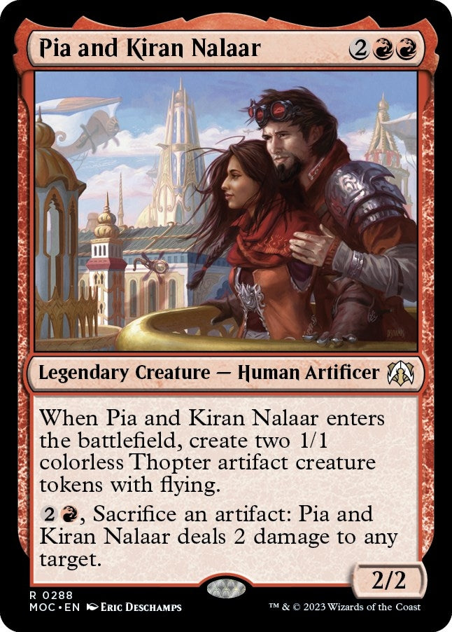 Image for Pia and Kiran Nalaar (Commander: March of the Machine) (288) - Magic: The Gathering