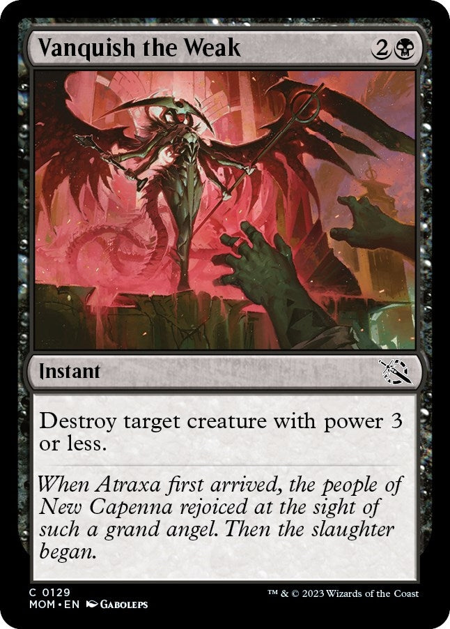 Image for Vanquish the Weak (March of the Machine) (129) - Magic: The Gathering