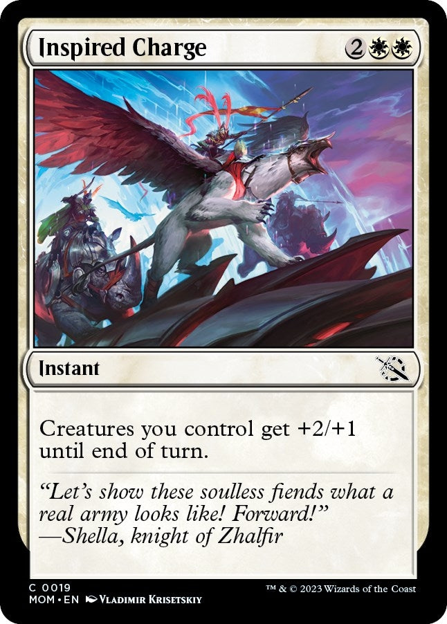 Image for Inspired Charge (March of the Machine) (19) - Magic: The Gathering