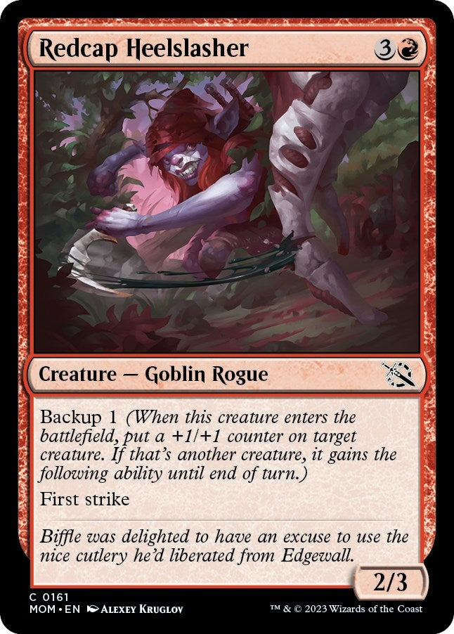 Image for Redcap Heelslasher (March of the Machine) (161) - Magic: The Gathering