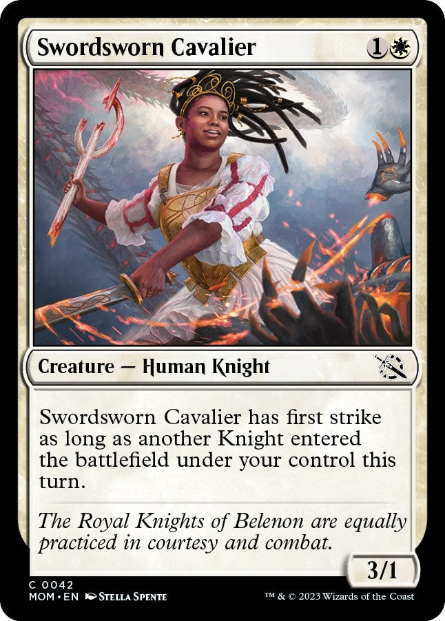 Image for Swordsworn Cavalier (March of the Machine) (42) - Magic: The Gathering