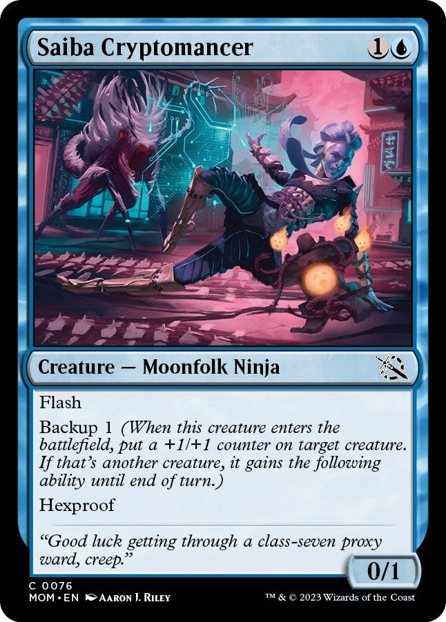 Image for Saiba Cryptomancer (March of the Machine) (76) - Magic: The Gathering