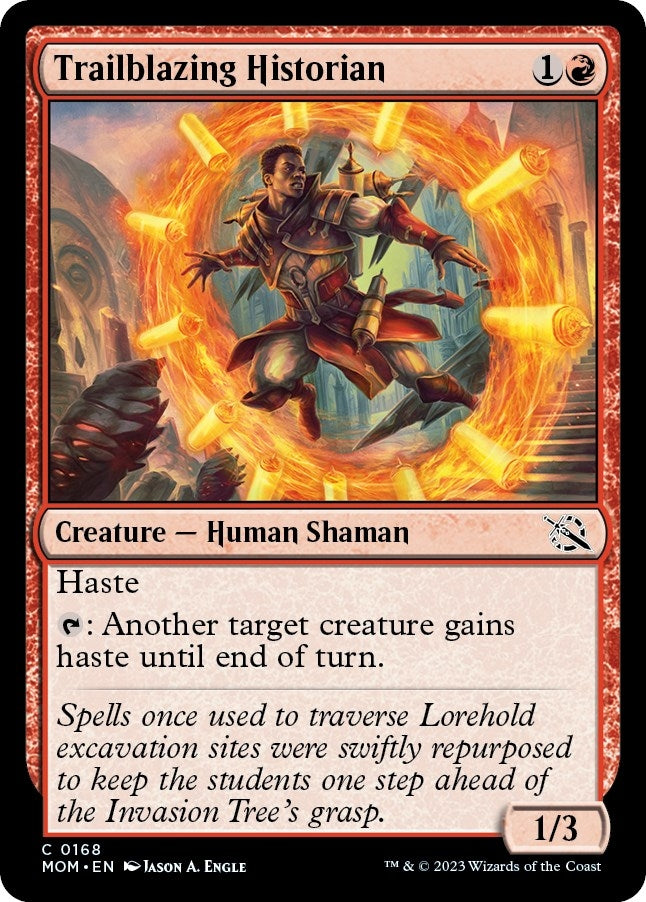 Image for Trailblazing Historian (March of the Machine) (168) - Magic: The Gathering