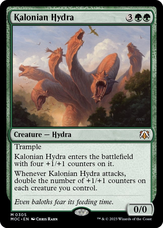 Image for Kalonian Hydra (Commander: March of the Machine) (305) - Magic: The Gathering