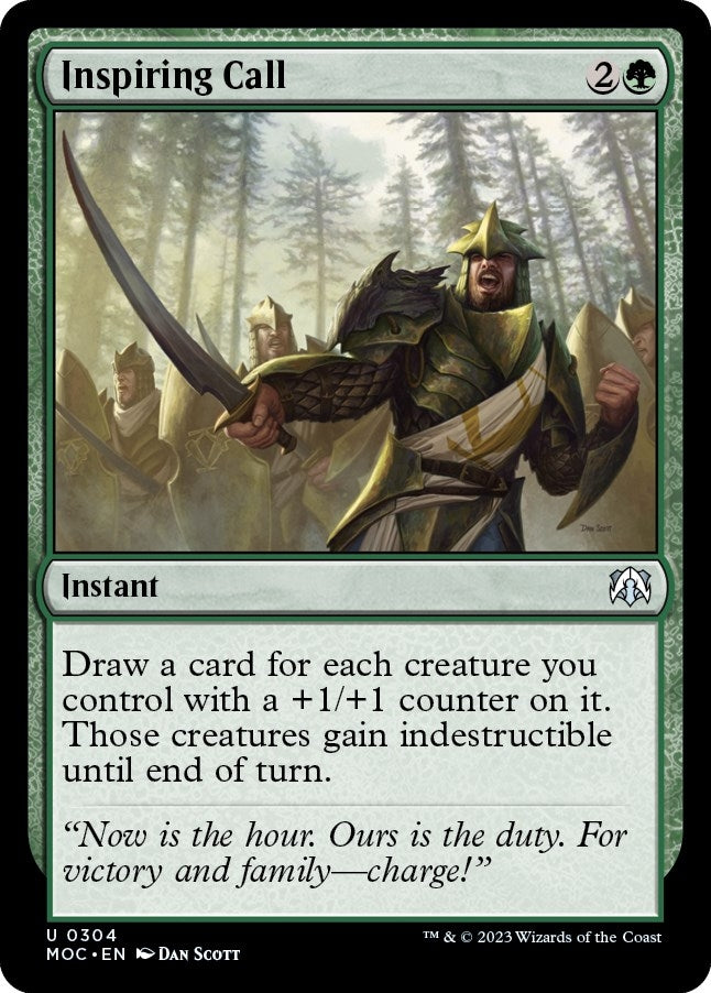 Image for Inspiring Call (Commander: March of the Machine) (304) - Magic: The Gathering